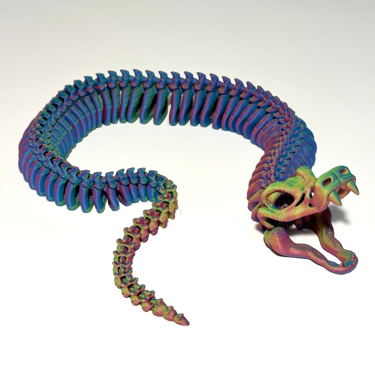 Flexi Skeleton Snake - 3D Printed Articulating Figure