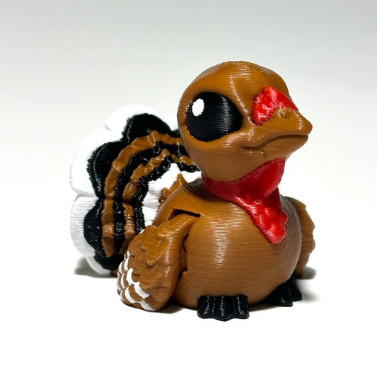 Cinder Turkey - 3D Printed Articulating Figure