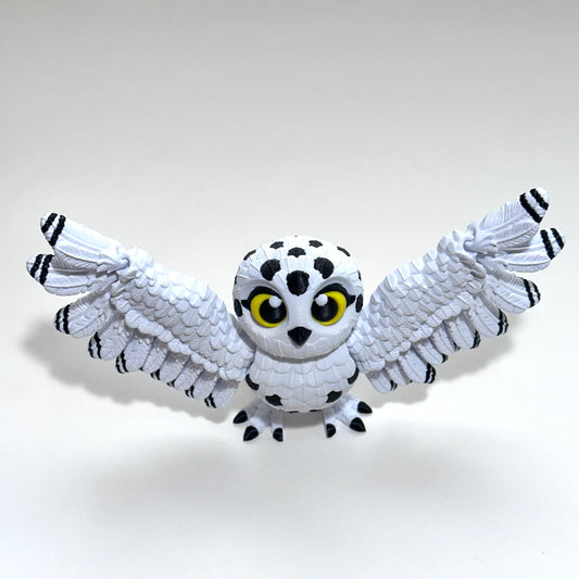 Snowy Owl - 3D Printed Articulating Figure
