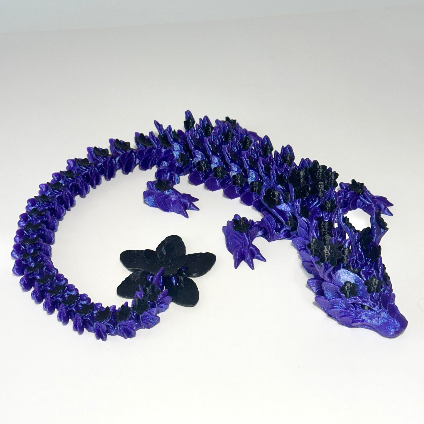 Large Cherry Blossom Dragon - 3D Printed Articulating Figurine