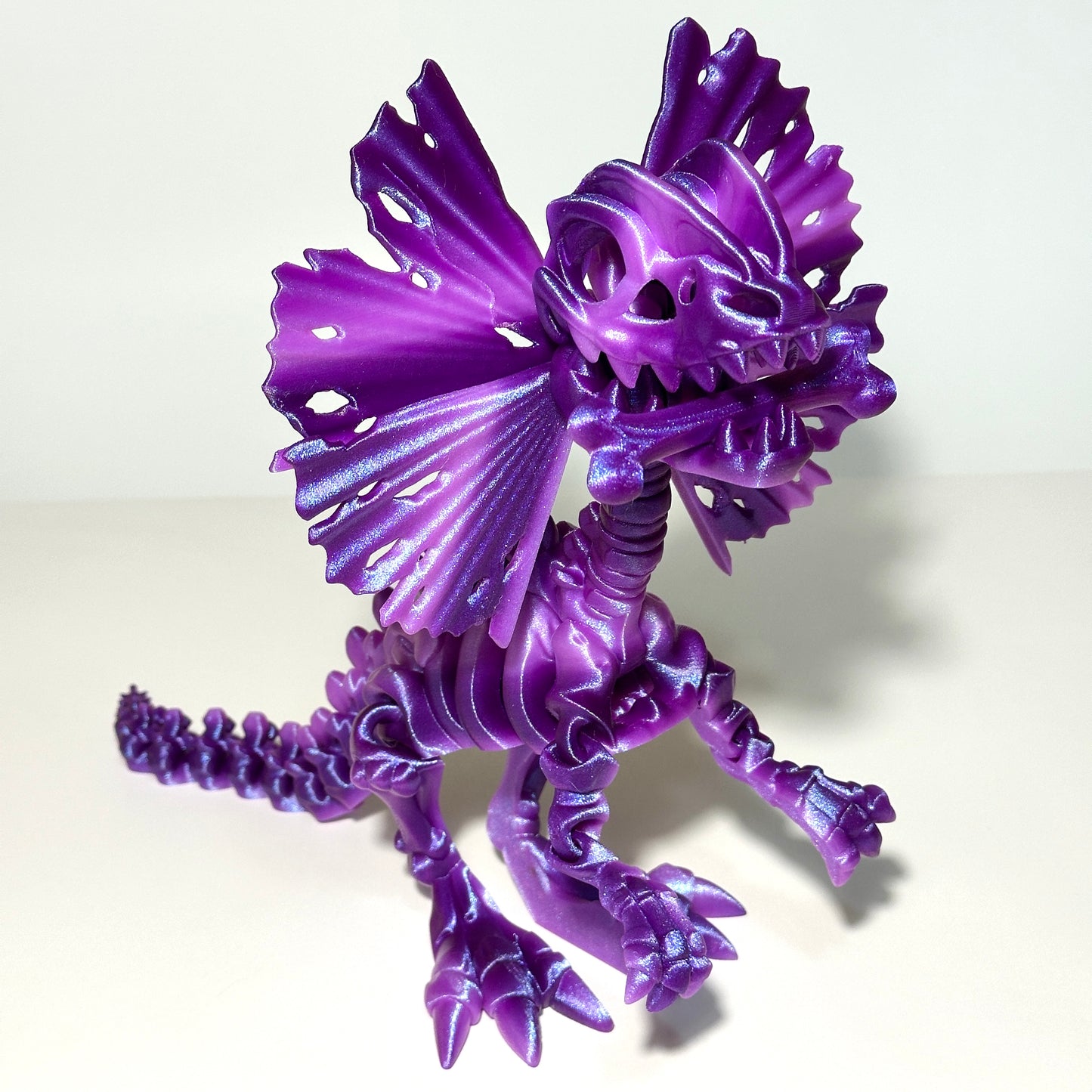 Giant Skeleton Dilophosaurus - 3D Printed Articulating Figure