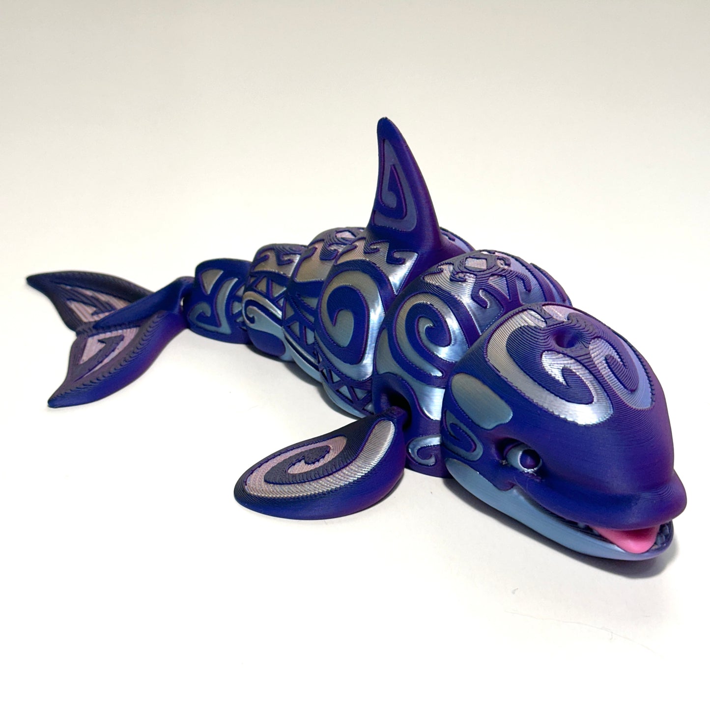 Tattooed Orca - 3D Printed Articulating Figurine