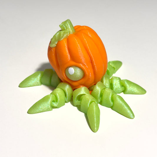 Pumpkin Octopus - 3D Printed Articulating Figure
