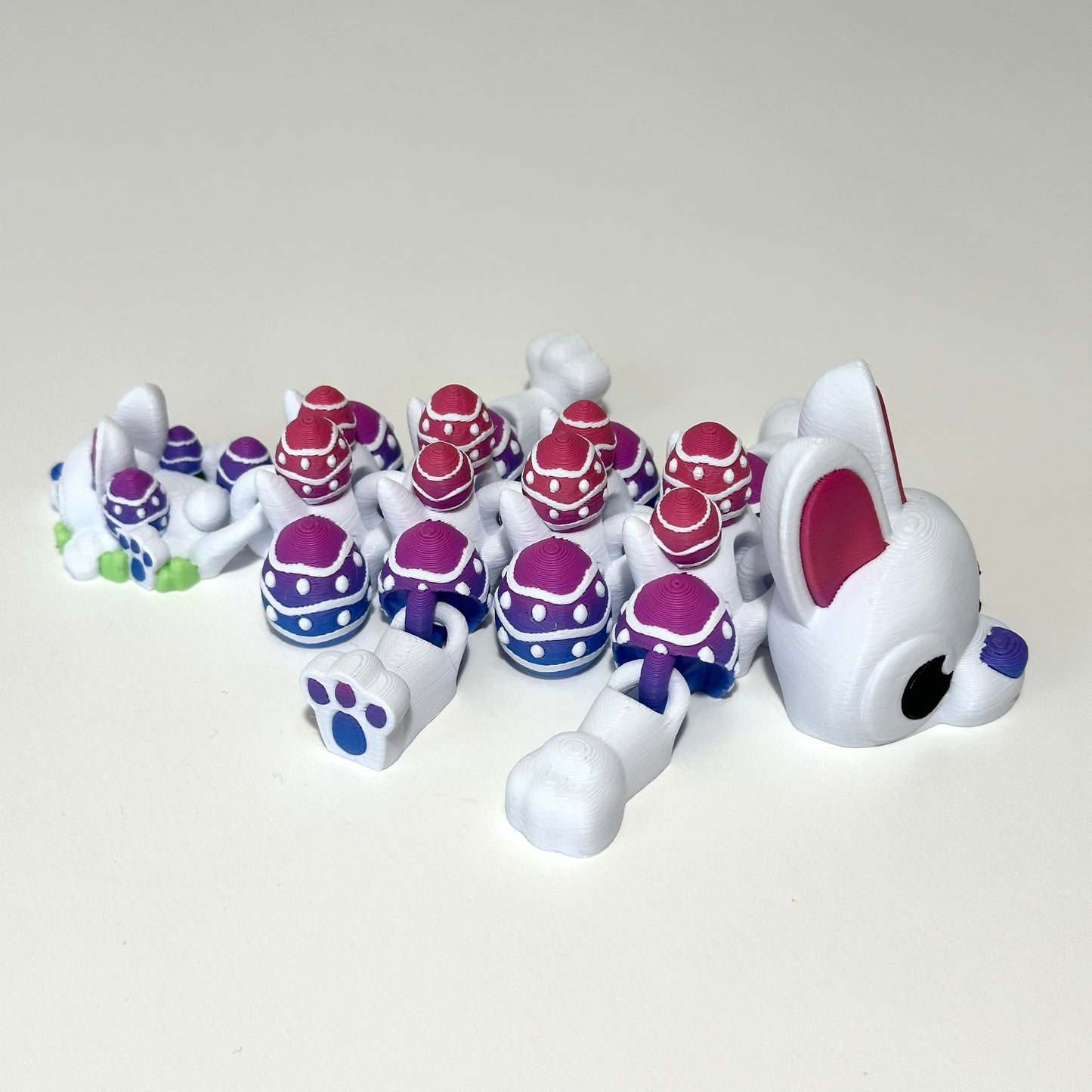 Easter Bunny Dragon - 3D Printed Articulating Figure