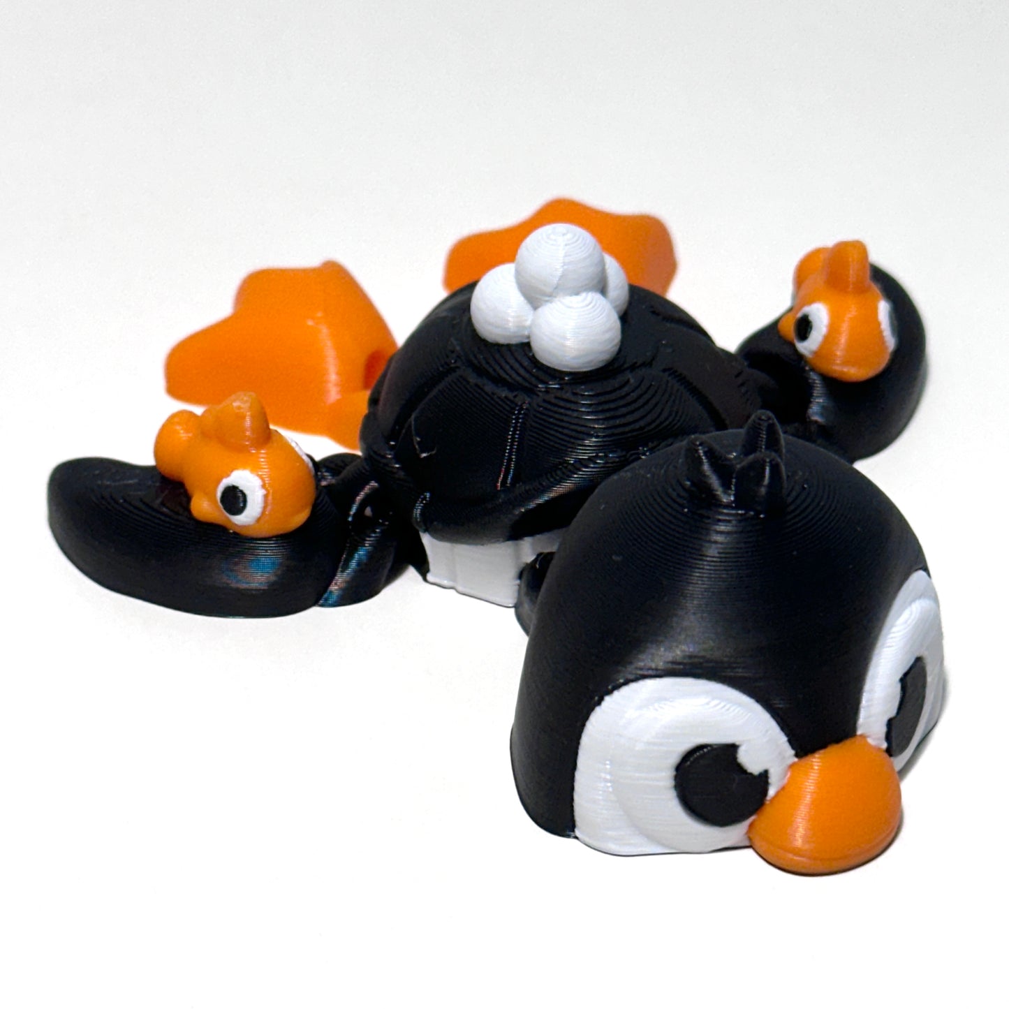 Penguin Turtle - 3D Printed Articulating Figure