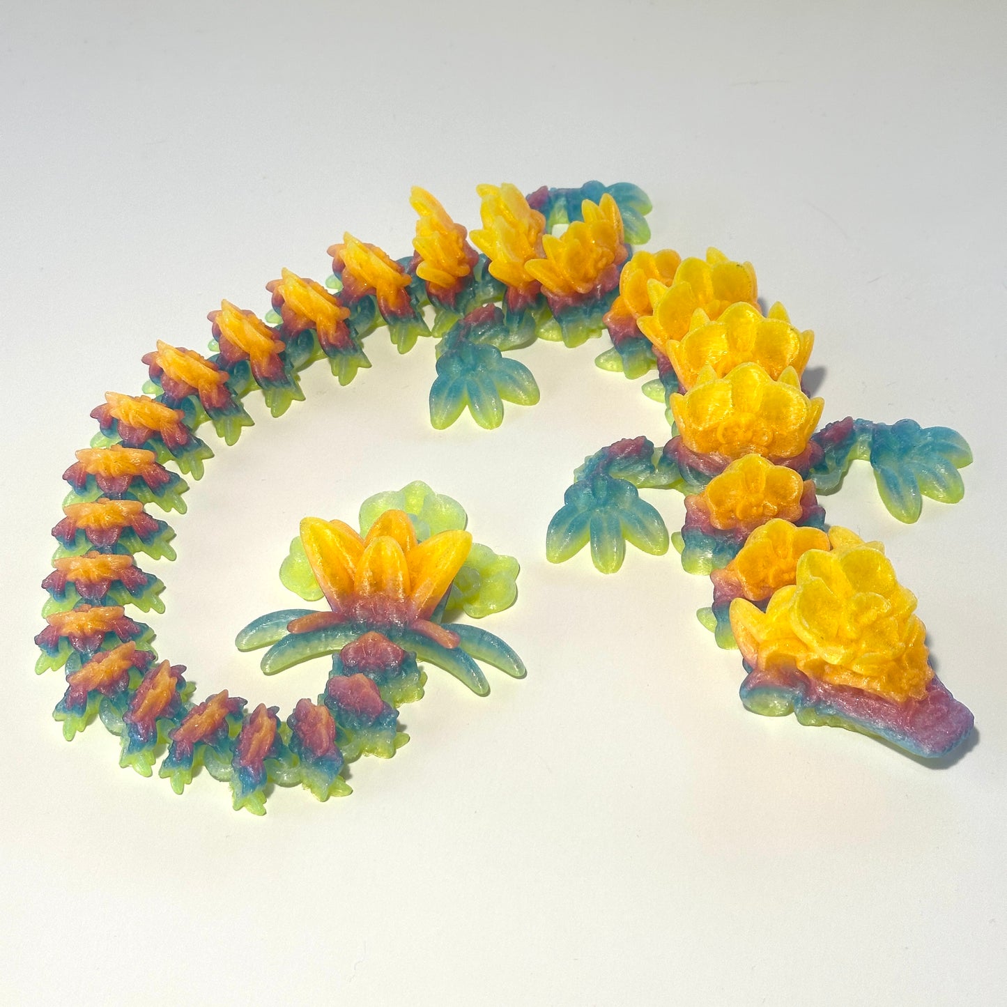 Large Orchid Dragon - 3D Printed Articulating Figure