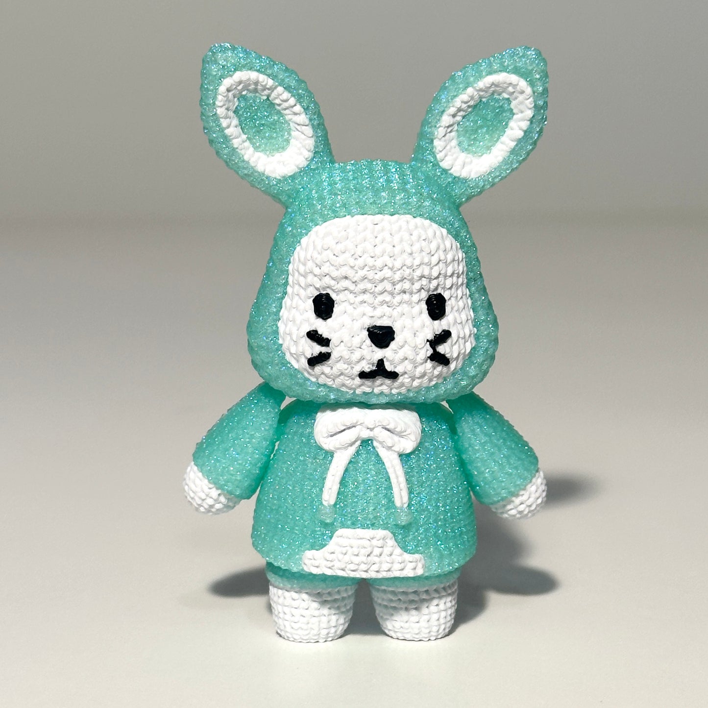 Knitted Bunny - 3D Printed Articulating Figure