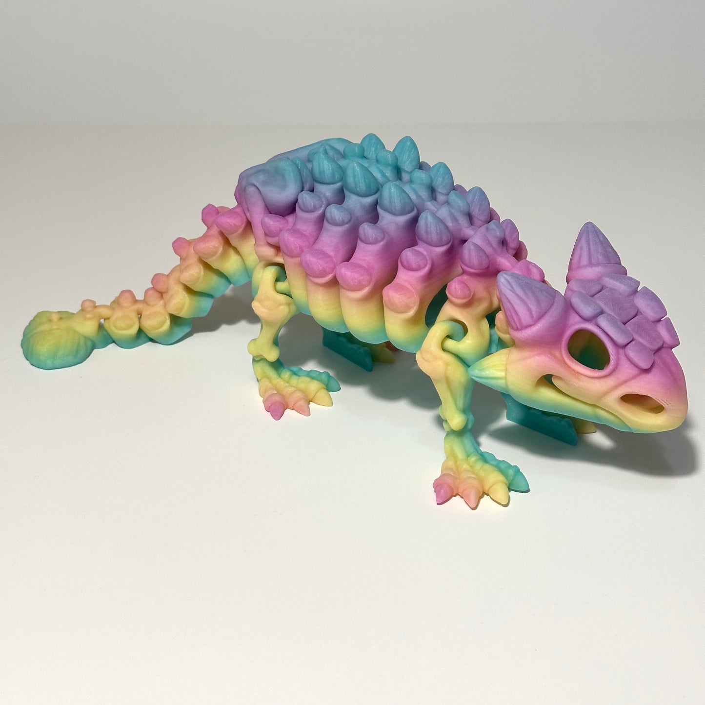 Giant Flexi Skeleton Ankylosaurus - 3D Printed Articulating FIgure