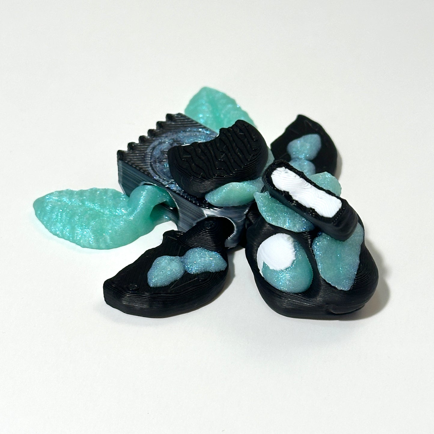 Mint Turtle - 3D Printed Articulating Figure