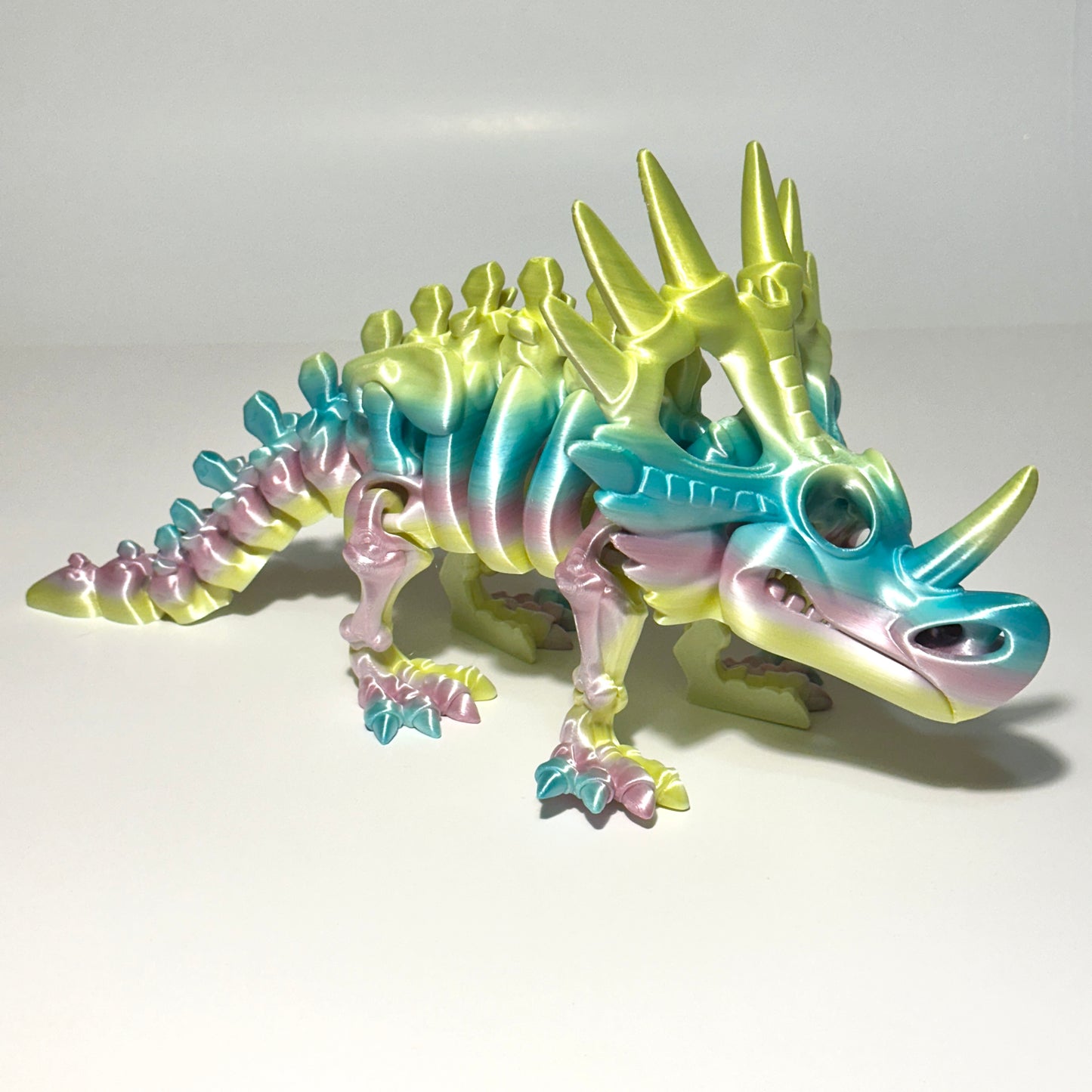 Flexi Skeleton Styracosaurus - 3D Printed Articulating Figure