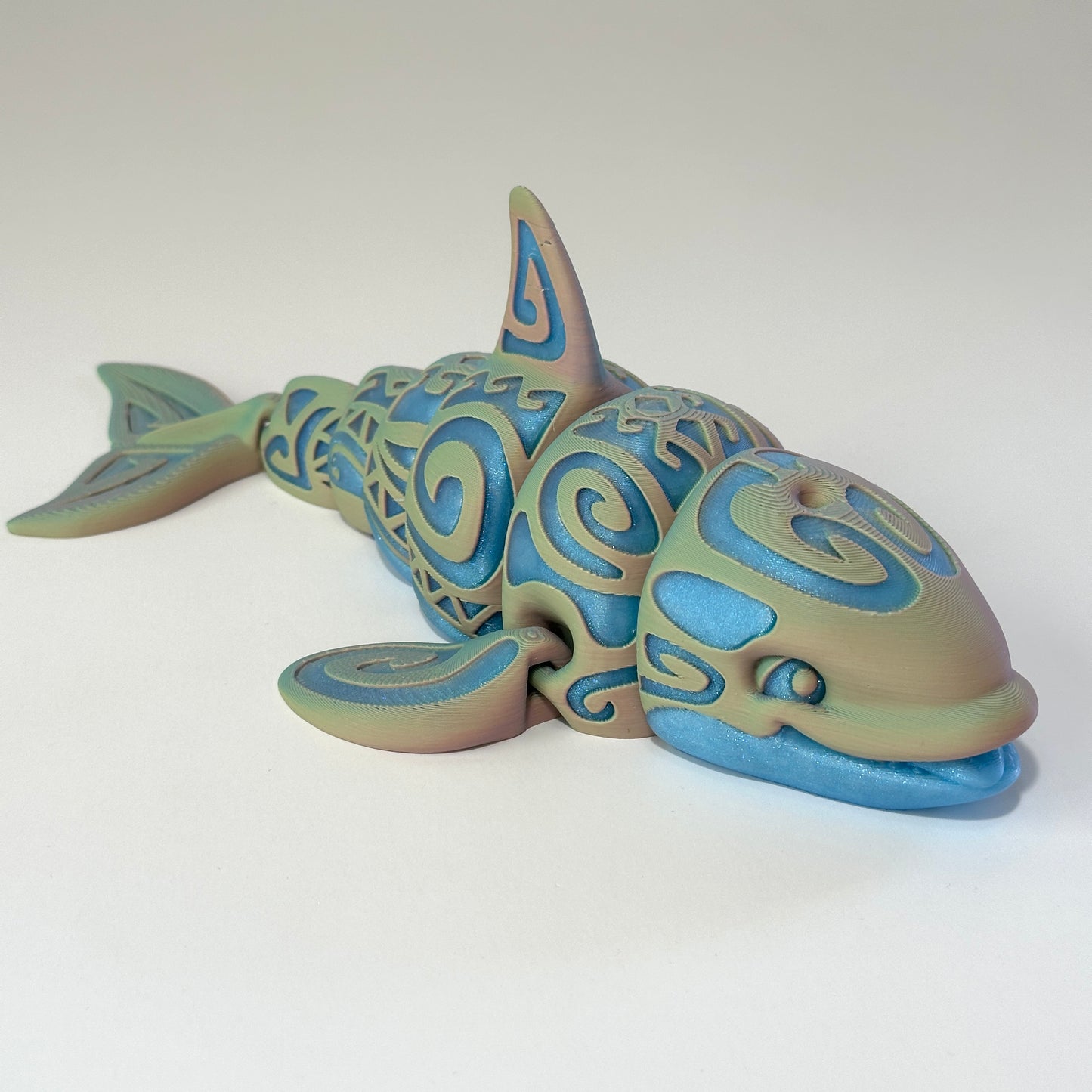 Tattooed Orca - 3D Printed Articulating Figurine