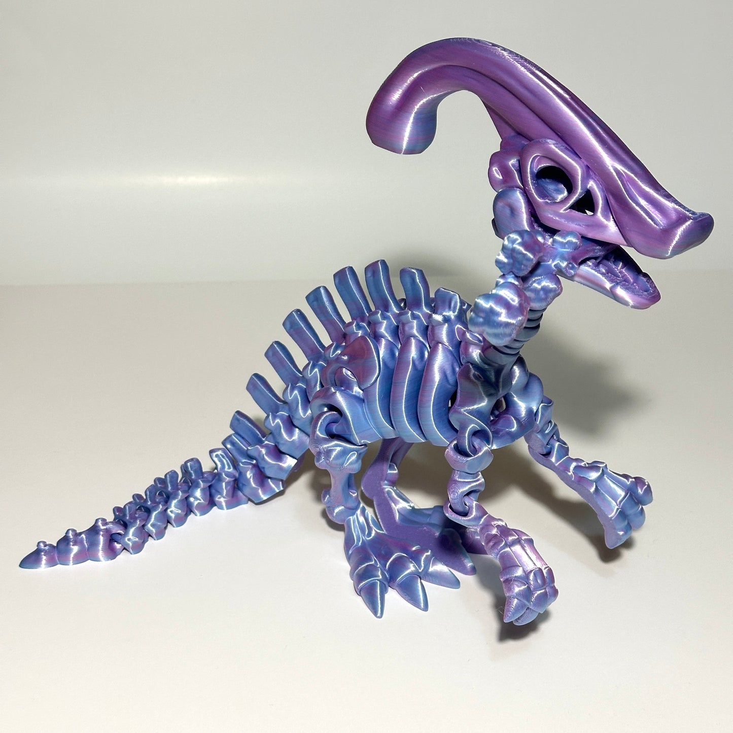 Skeleton Parasaurolophus - 3D Printed Articulating Figure