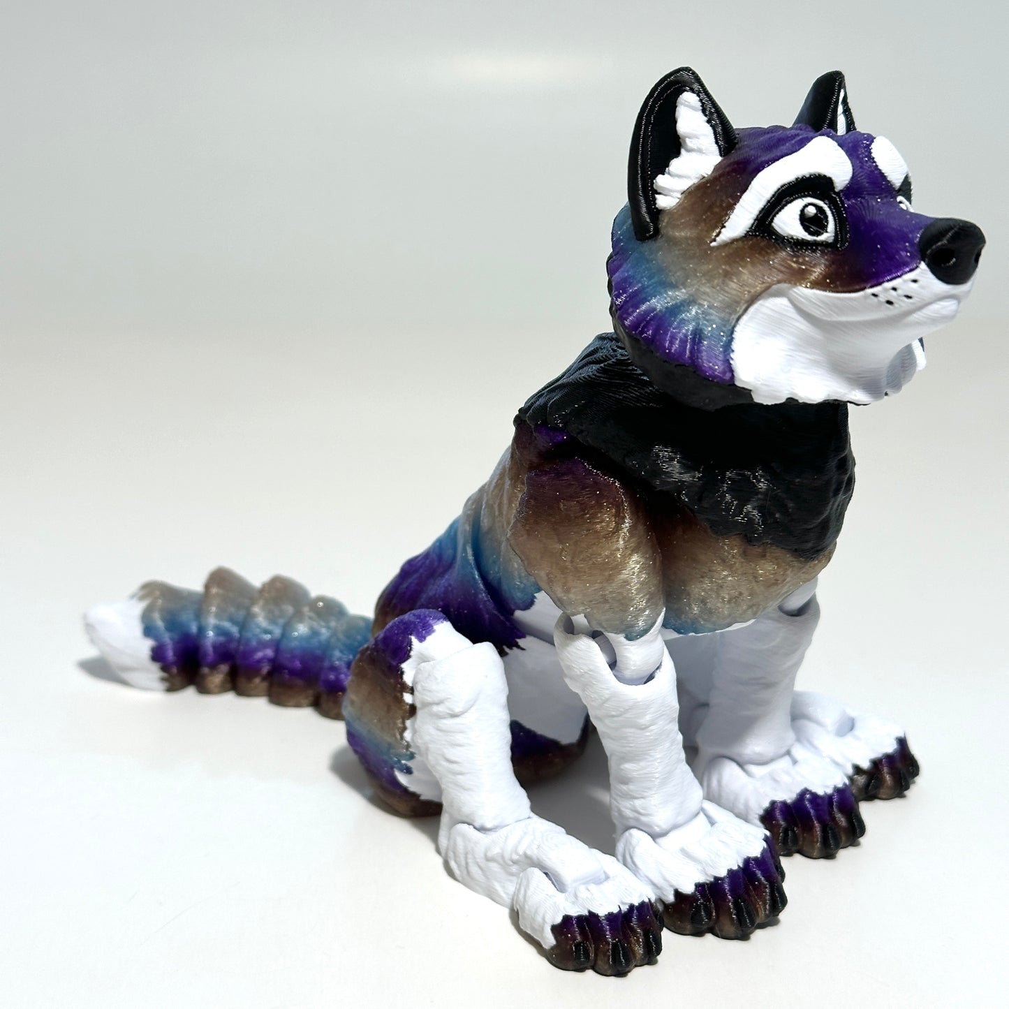 Flexi Wolf - 3D Printed Articulating Figure