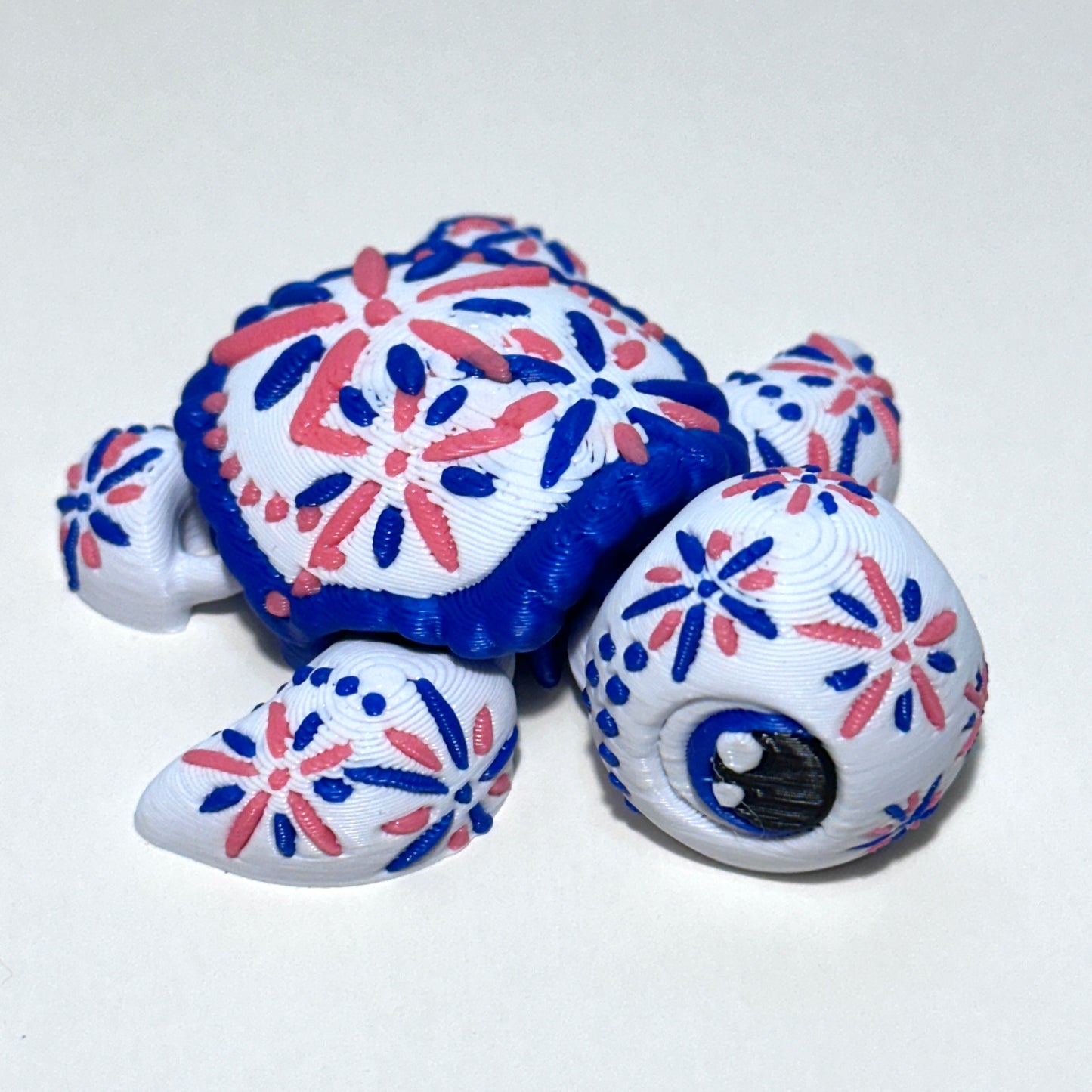 Fireworks Turtle - 3D Printed Articulating Figure