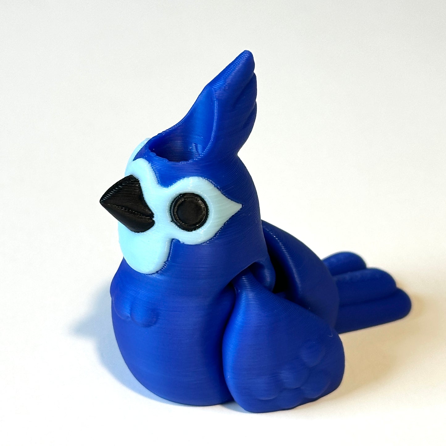 Blue Jay Straw Topper - 3D Printed Articulating Figure