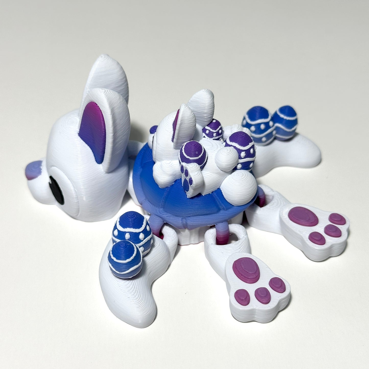 Easter Bunny Turtle - 3D Printed Articulating Figure
