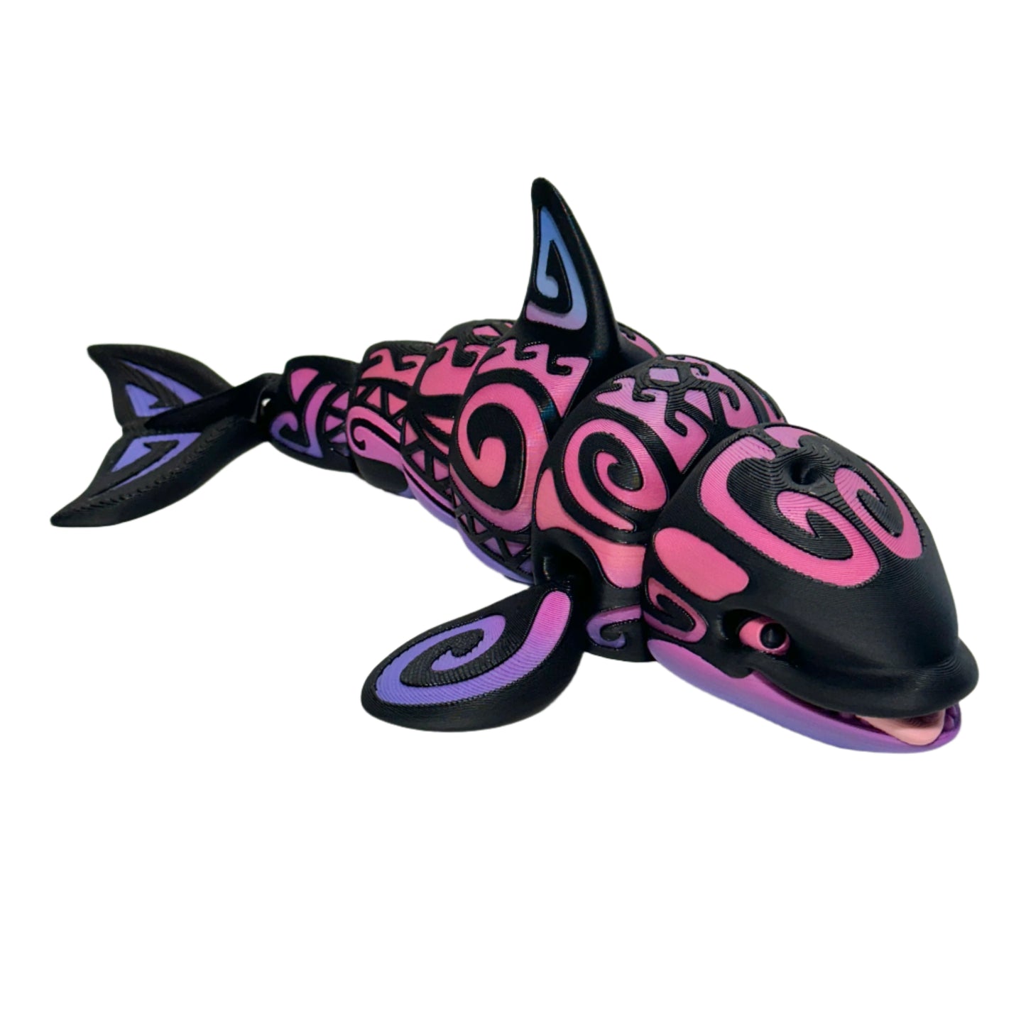 Tattooed Orca - 3D Printed Articulating Figurine