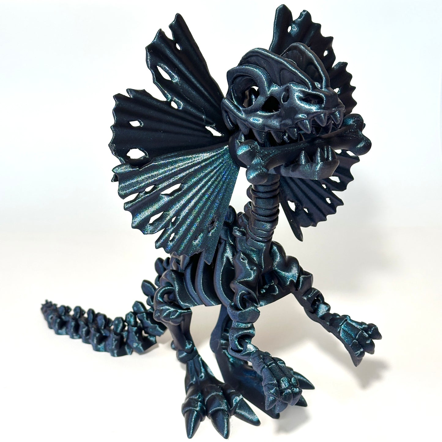 Giant Skeleton Dilophosaurus - 3D Printed Articulating Figure