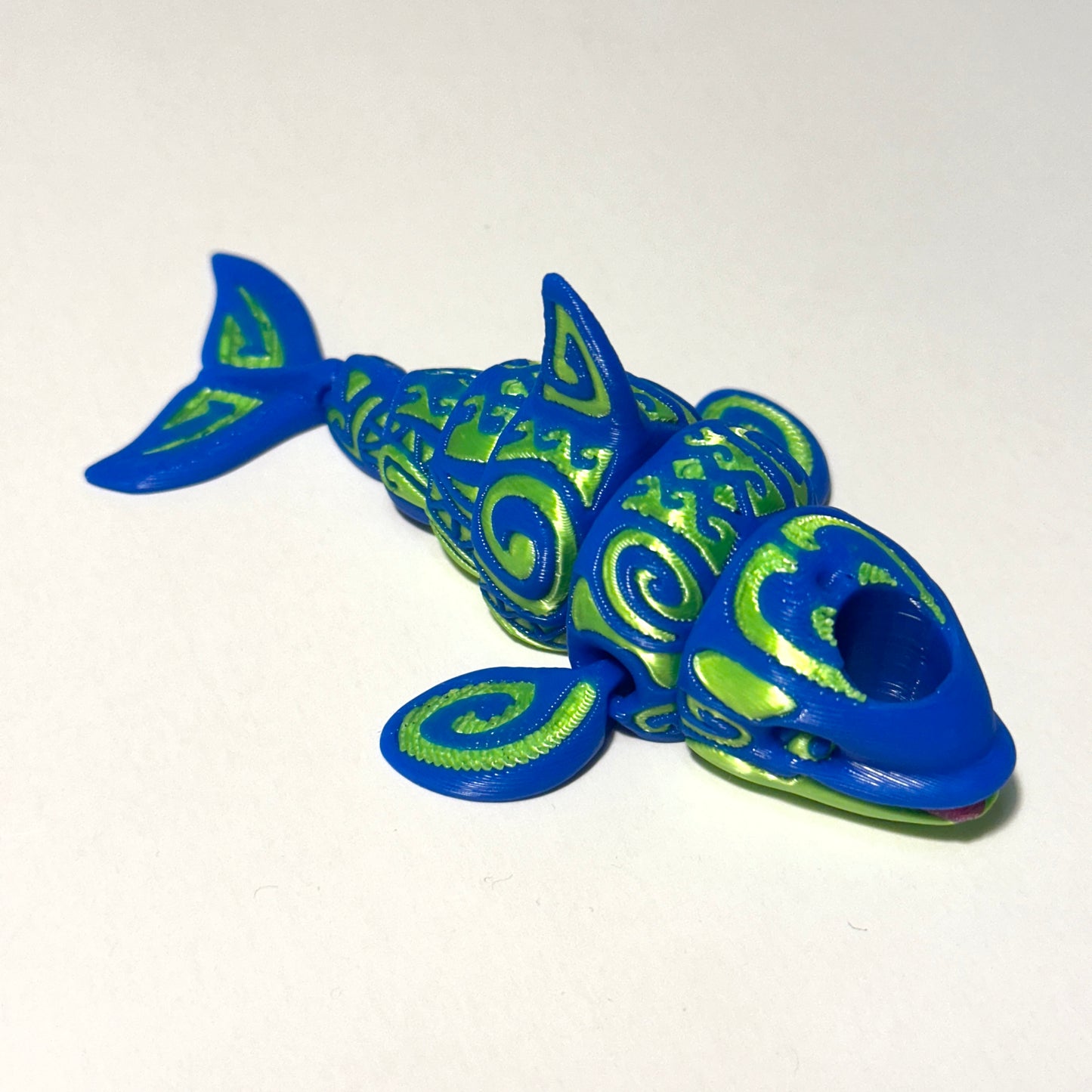 Tattooed Orca - 3D Printed Articulating Figurine