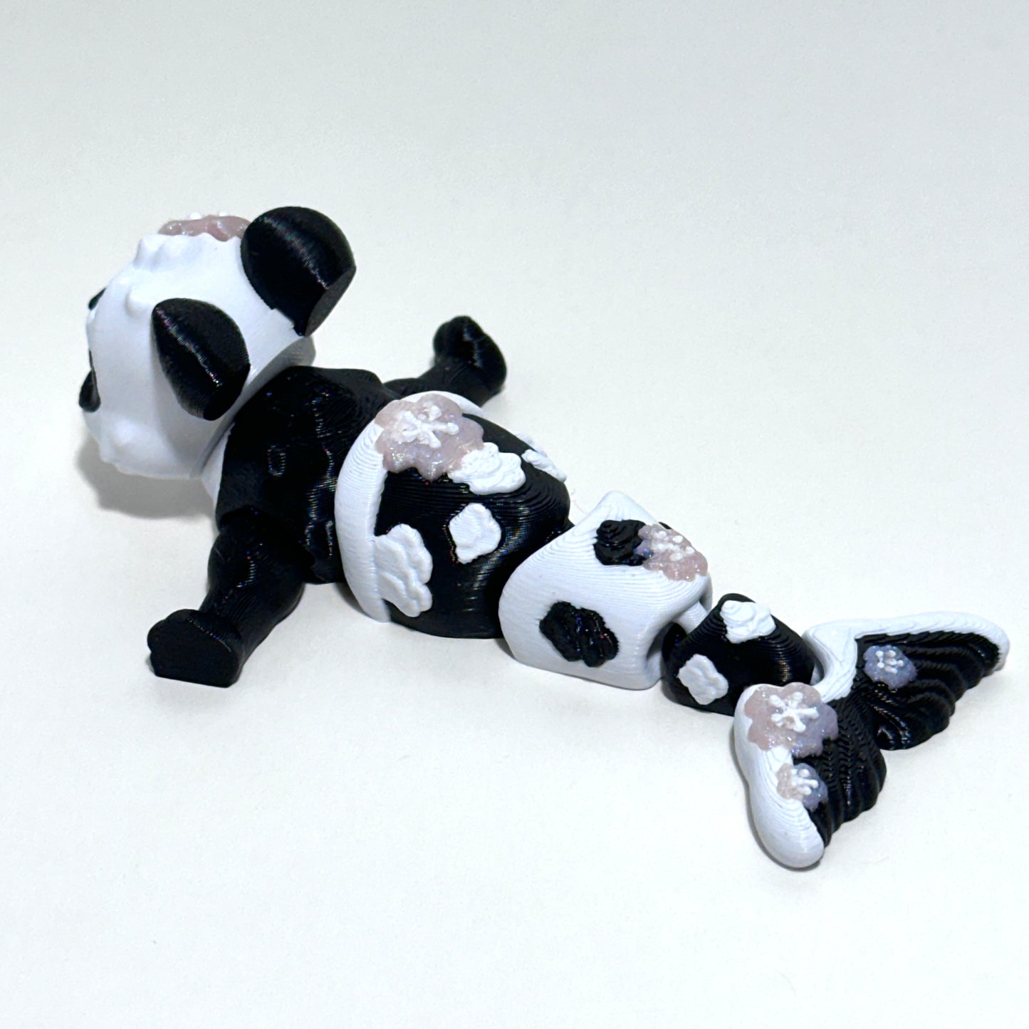 Panda Mermaid - 3D Printed Articulating Figure