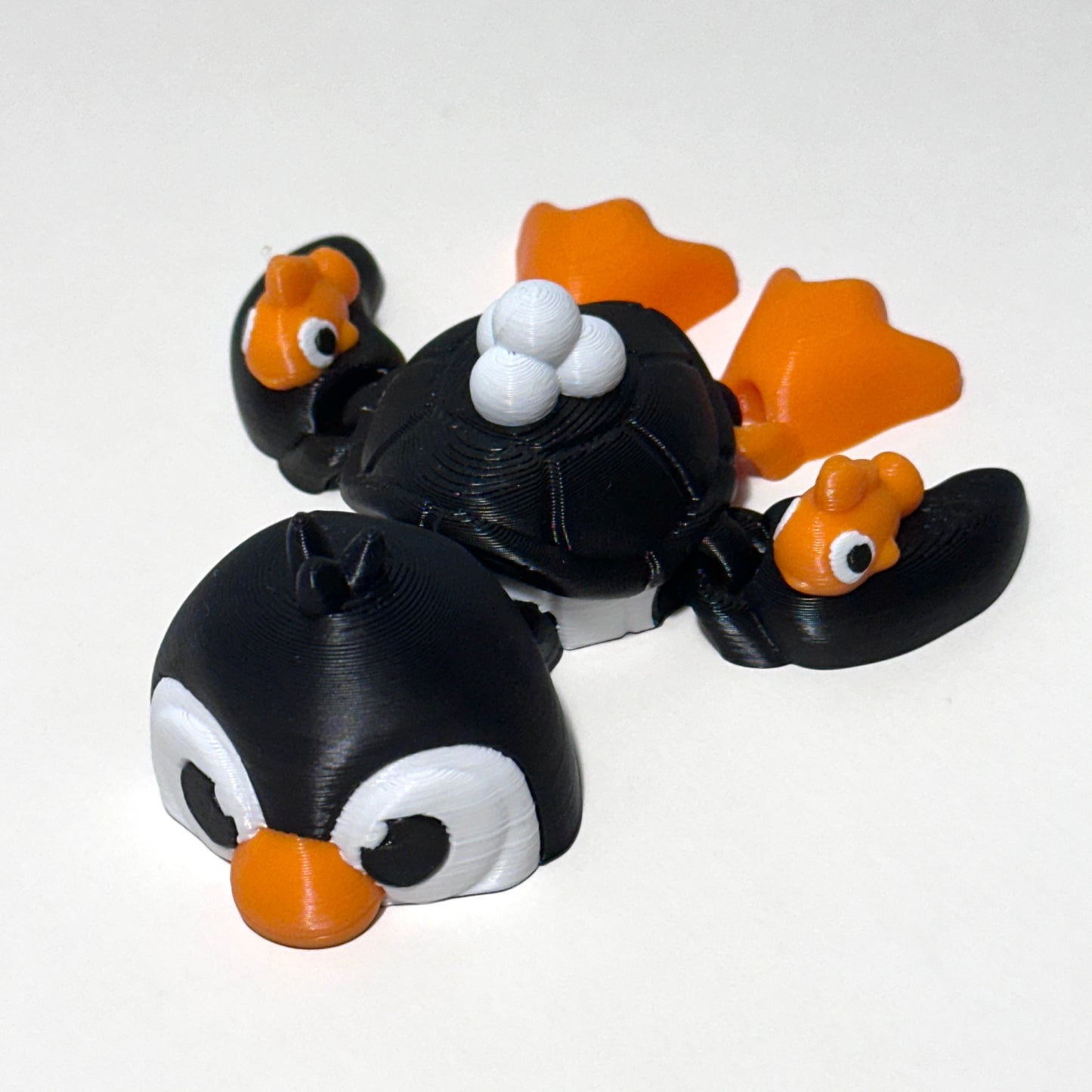Penguin Turtle - 3D Printed Articulating Figure