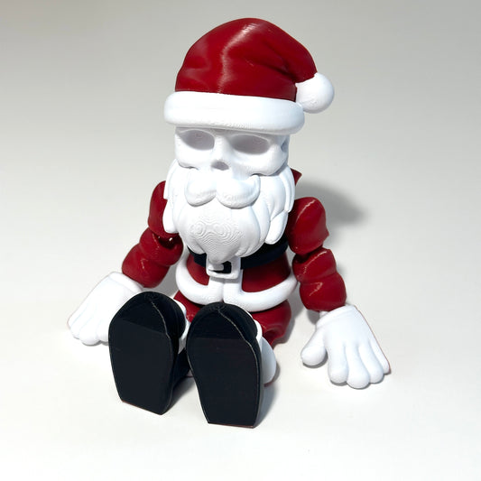 Skull Santa - 3D Printed Articulating Figure