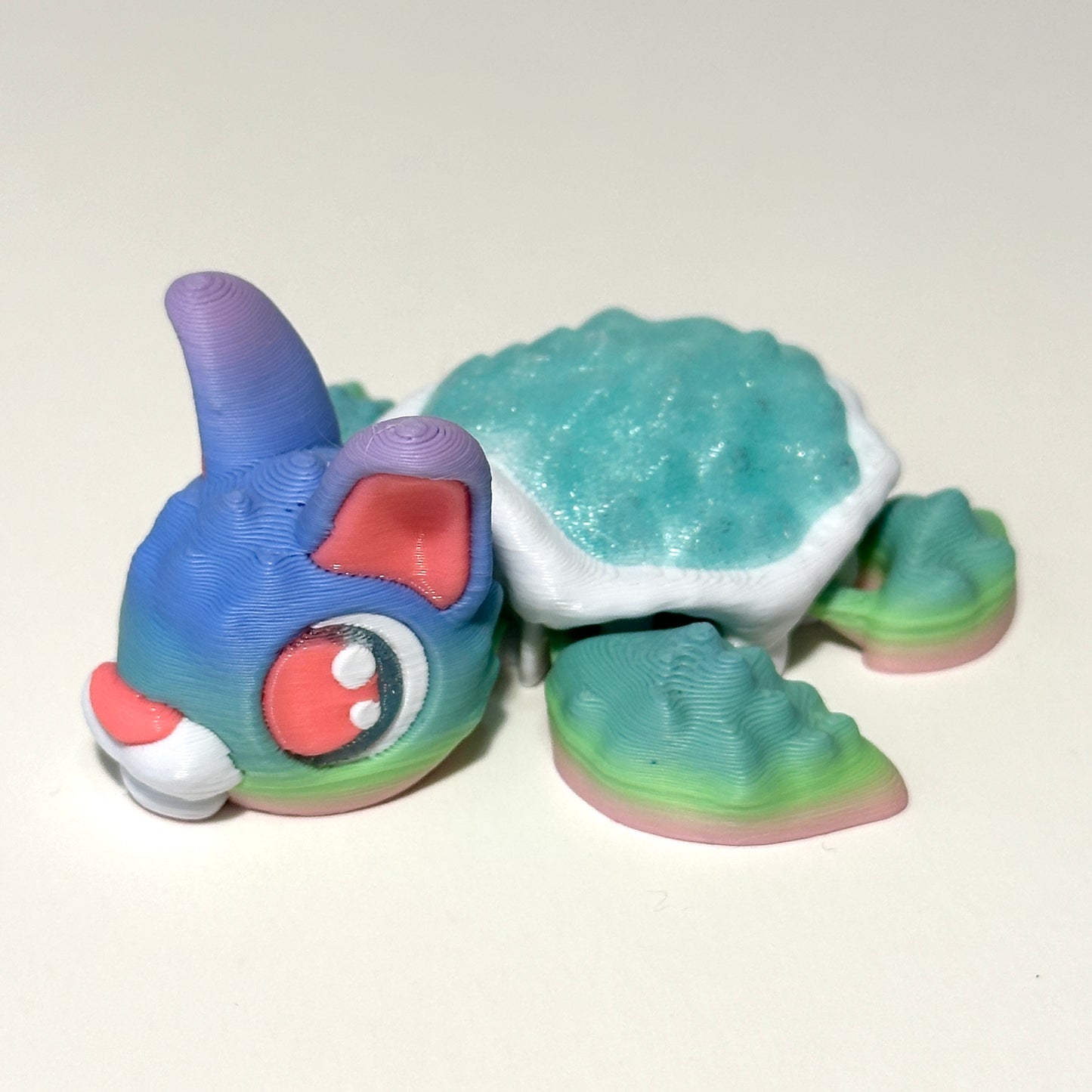 Rebel Bunny Turtle - 3D Printed Articulating Figure