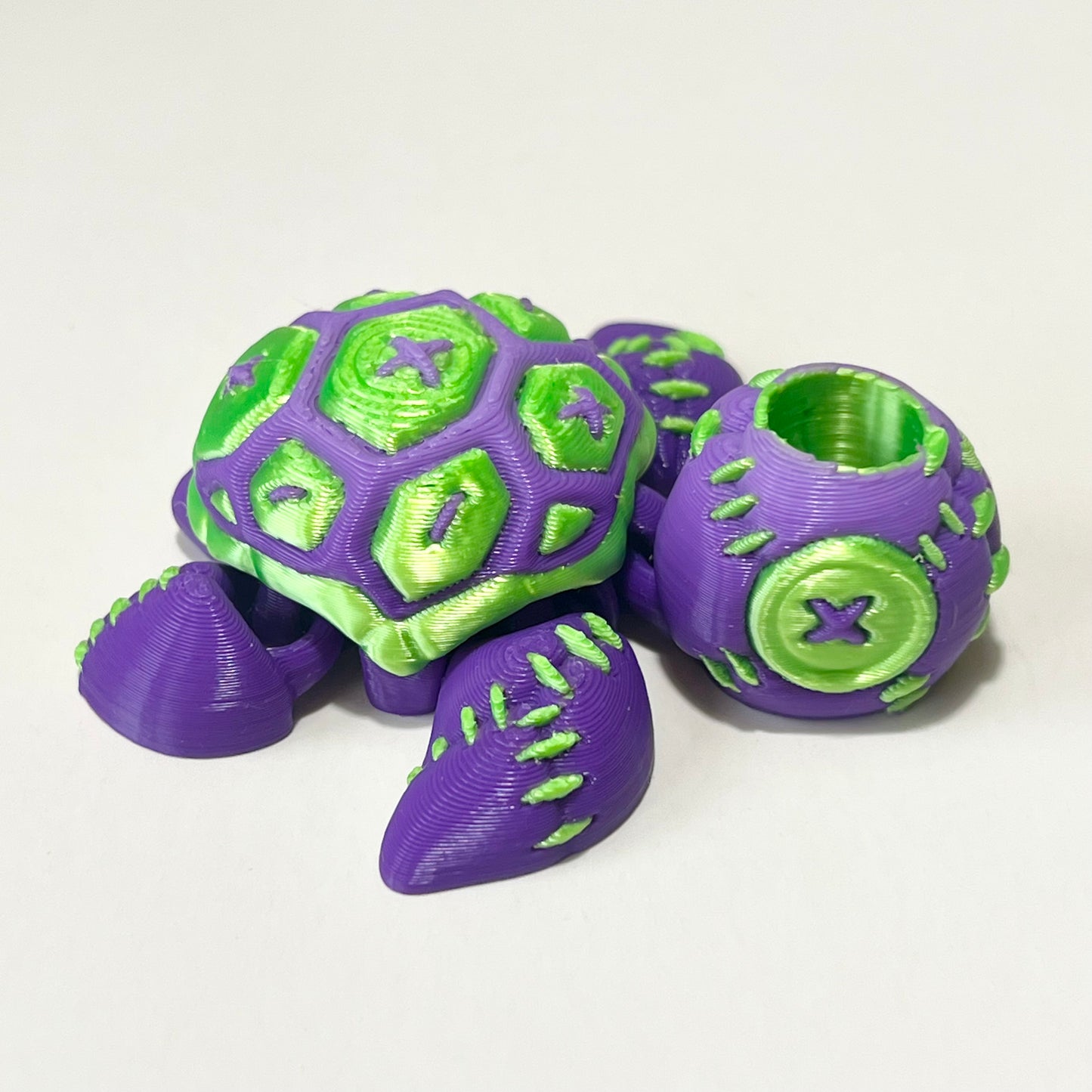 Stitch Turtle - 3D Printed Articulating Figure