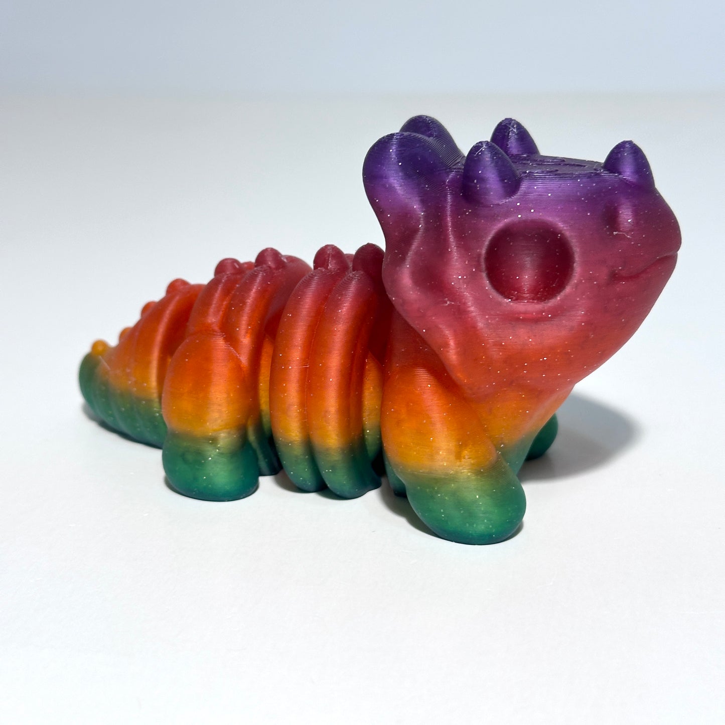 Zou Skeleton Triceratops - 3D Printed Articulating Figure