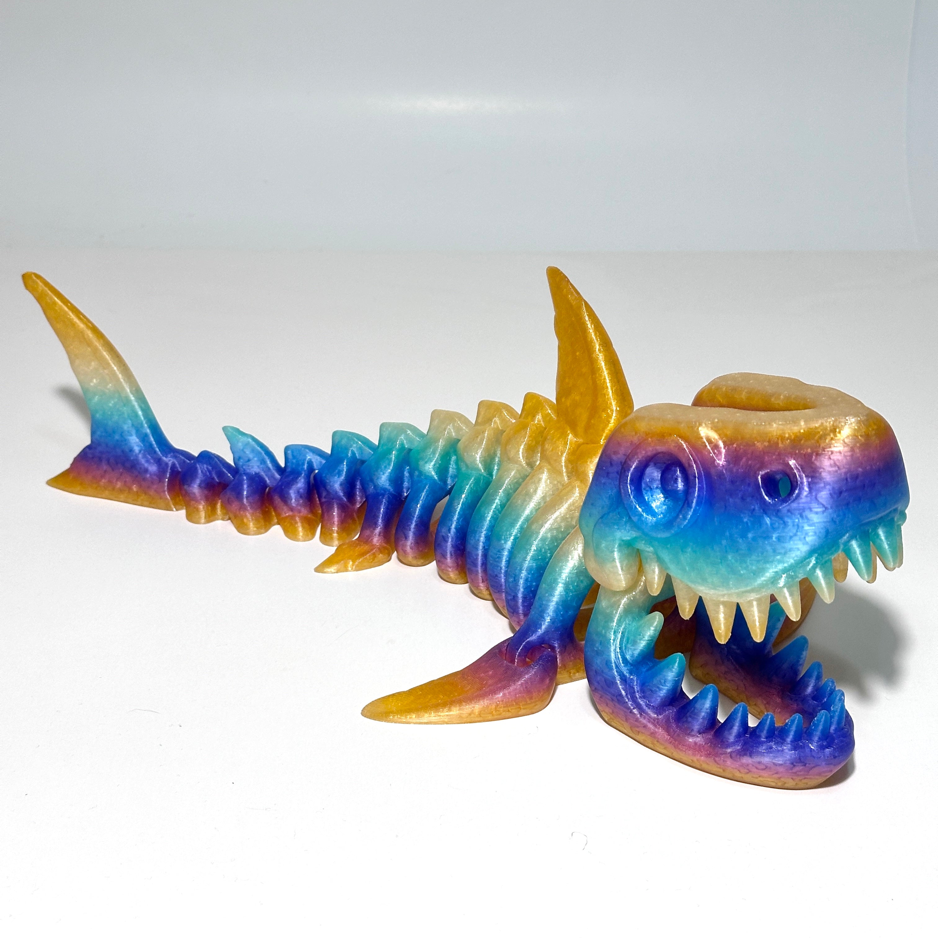 Giant Skeleton Shark - 3D Printed Articulating – Northern Lines Design