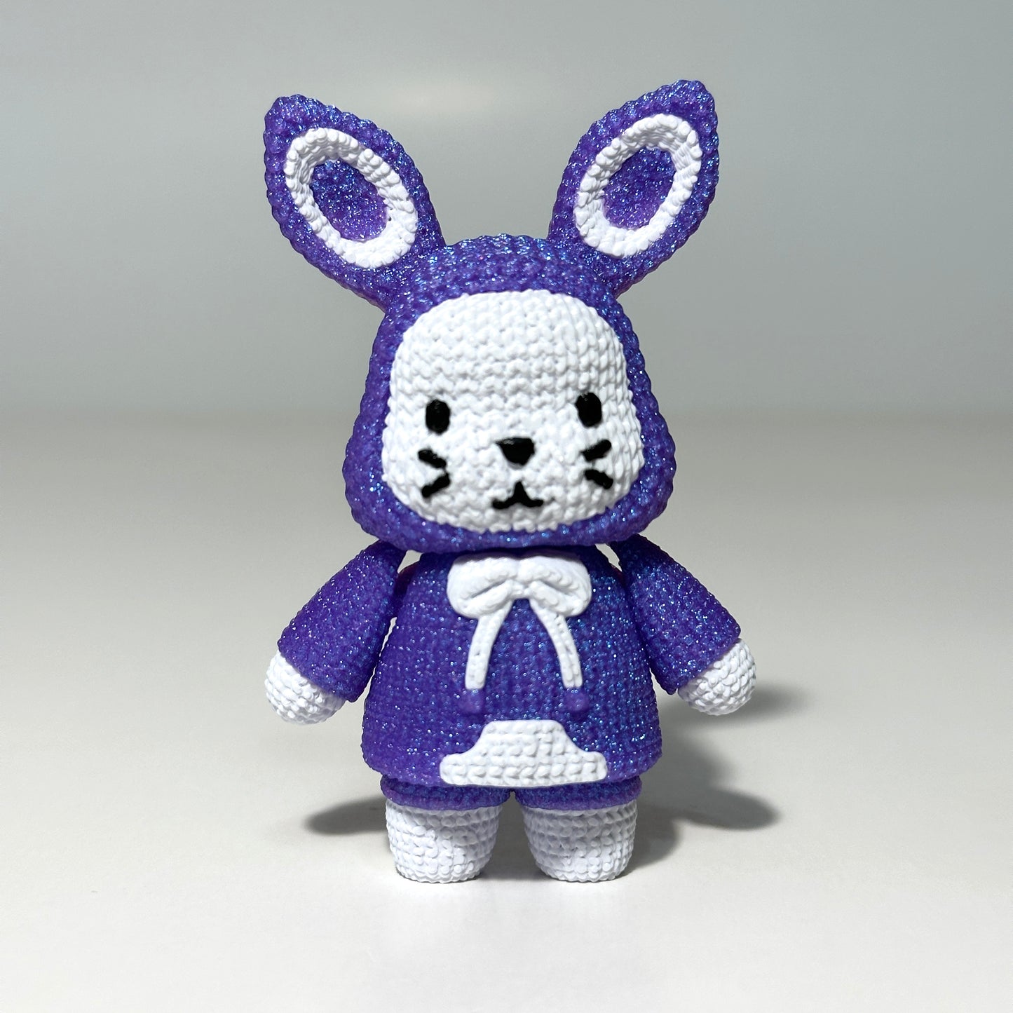 Knitted Bunny - 3D Printed Articulating Figure