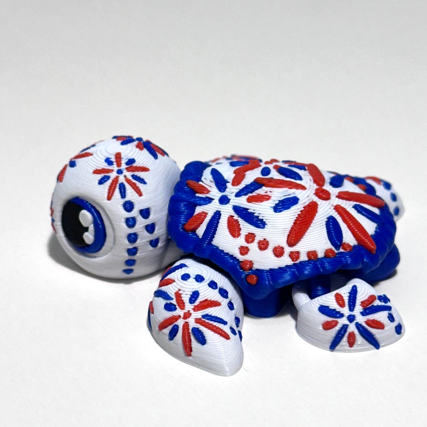 Fireworks Turtle - 3D Printed Articulating Figure