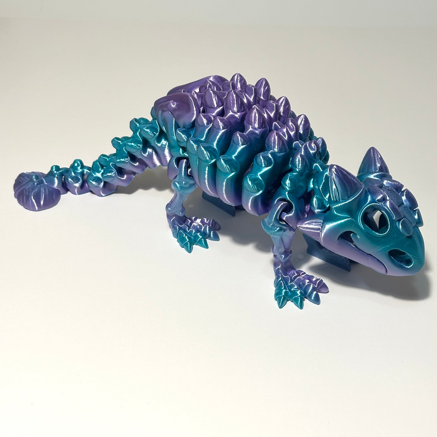 Giant Flexi Skeleton Ankylosaurus - 3D Printed Articulating FIgure