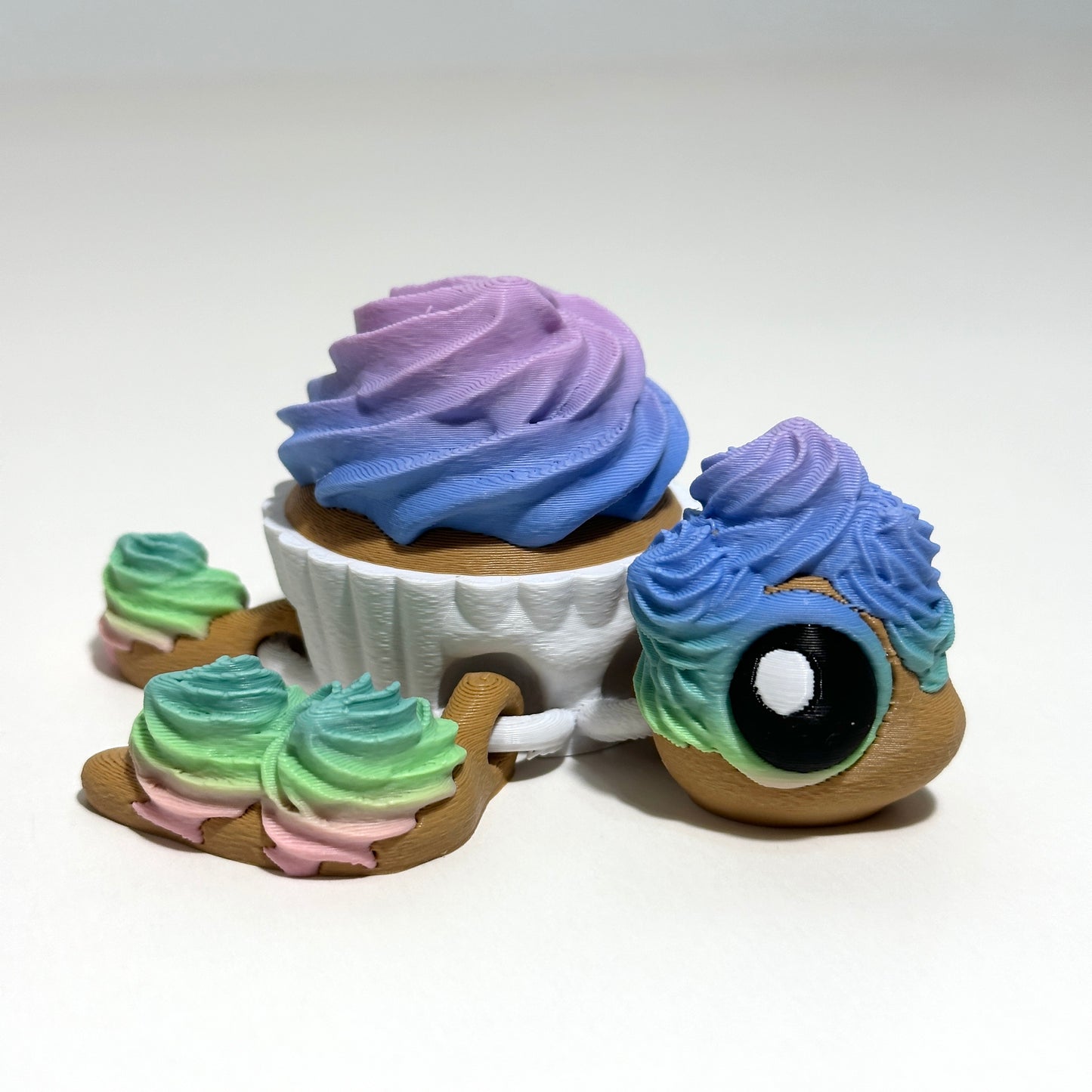 Cupcake Turtle - 3D Printed Articulating Figure
