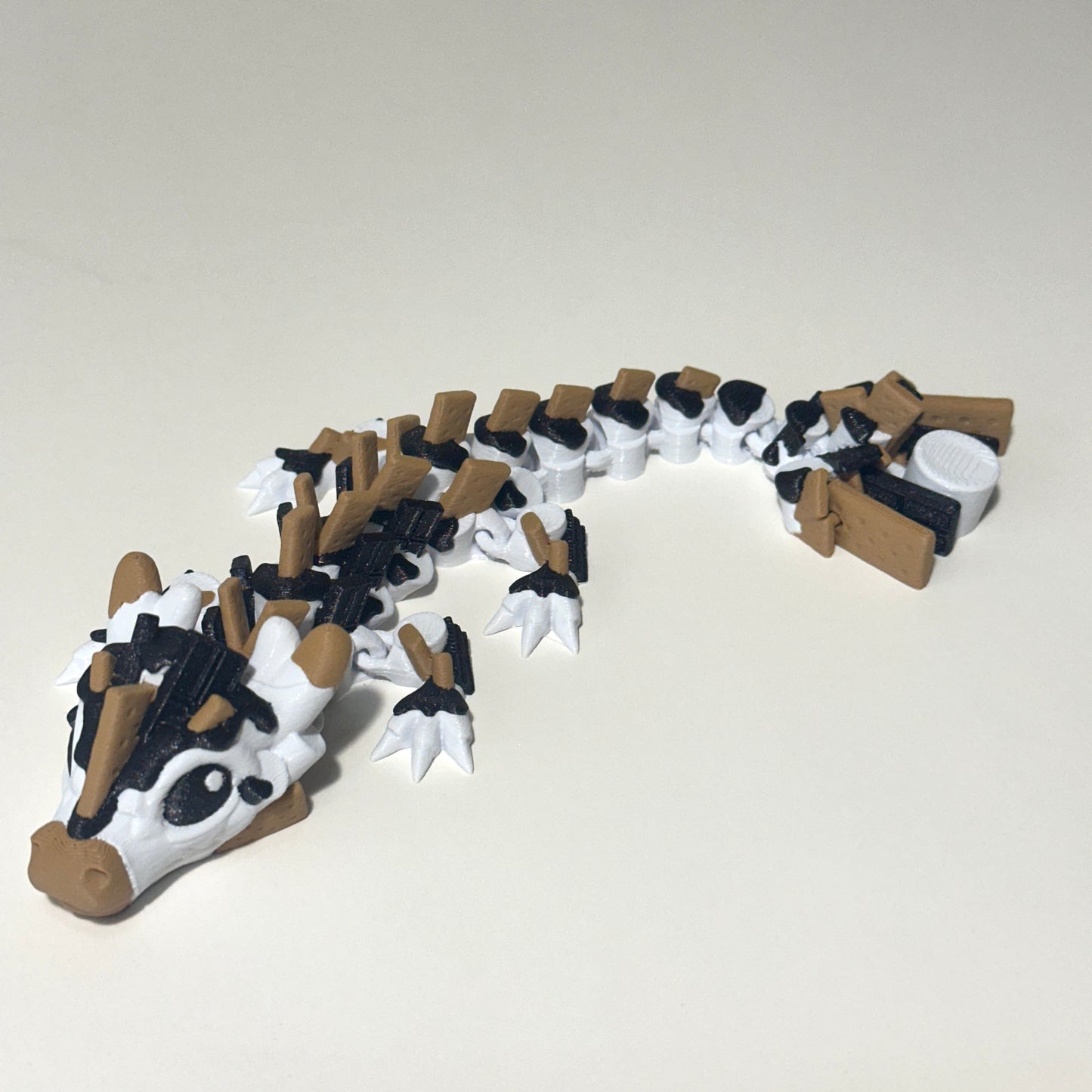 Baby S'mores Dragon - 3D Printed Articulating Figure