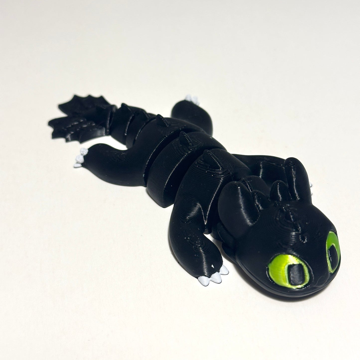 Flexi Toofless Dragon - 3D Printed Articulating Figure