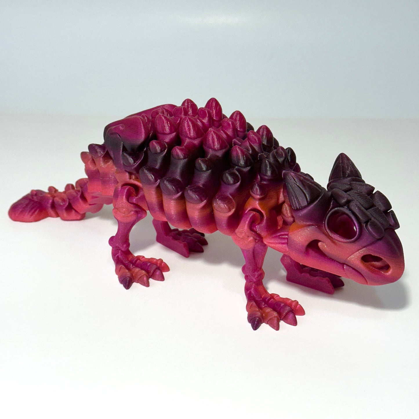 Giant Flexi Skeleton Ankylosaurus - 3D Printed Articulating FIgure
