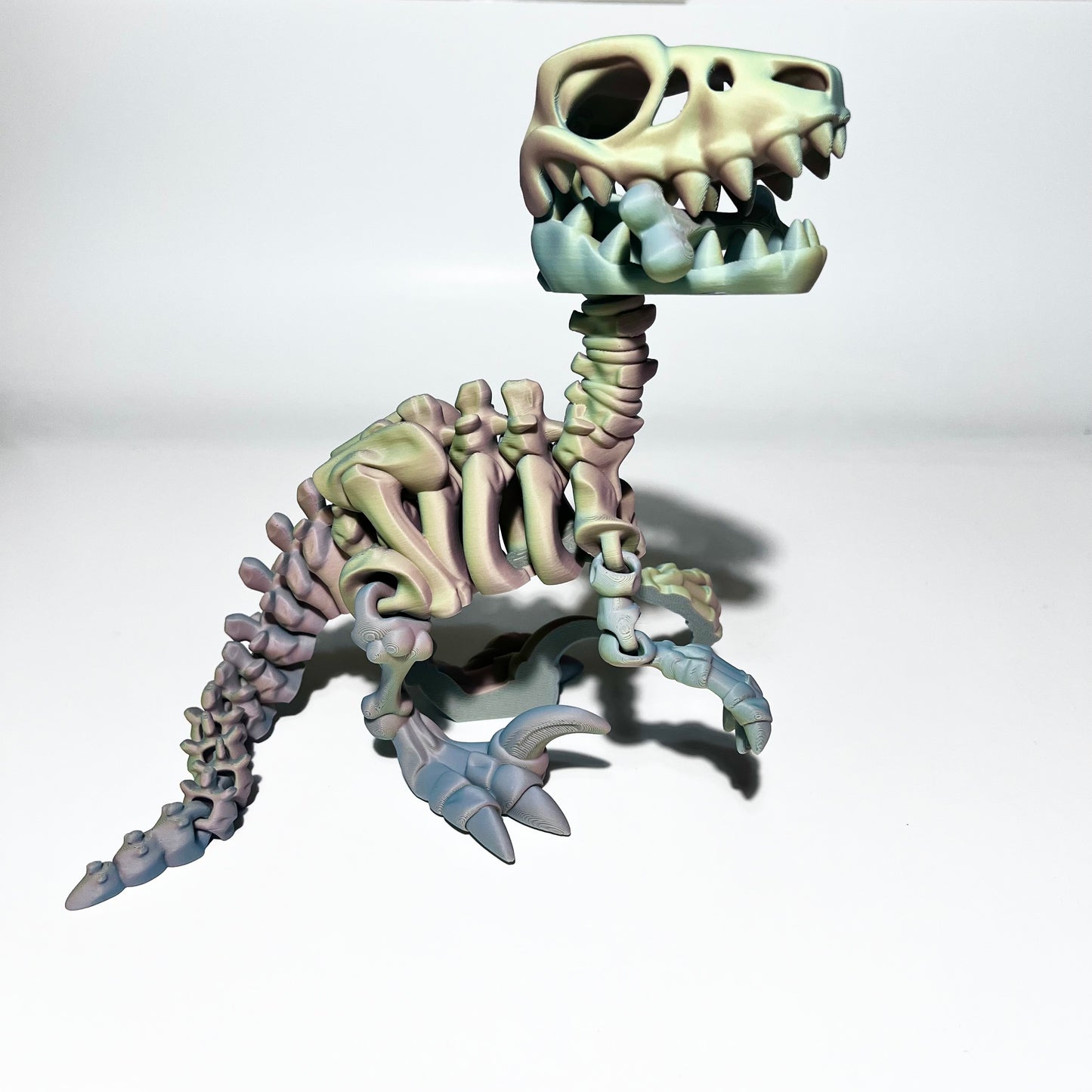 Giant Flexi Skeleton Raptor - 3D Printed Articulating Figure