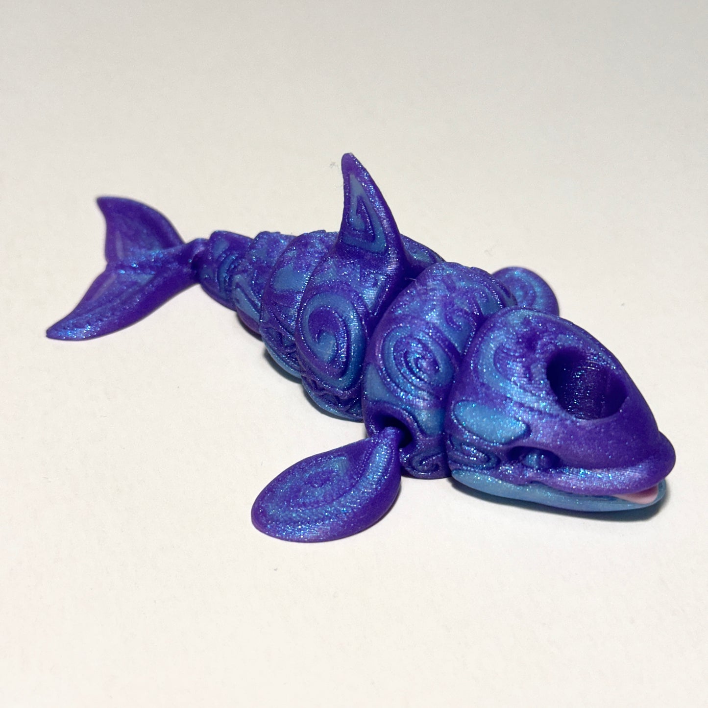 Tattooed Orca - 3D Printed Articulating Figurine