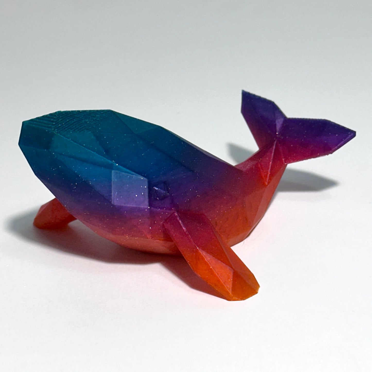 Low Poly Whale - 3D Printed Figure