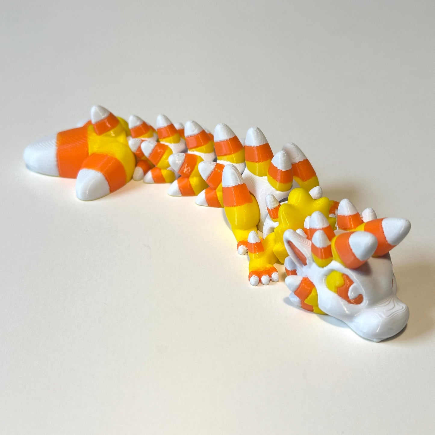 Baby Candy Corn Dragon - 3D Printed Articulating Figure