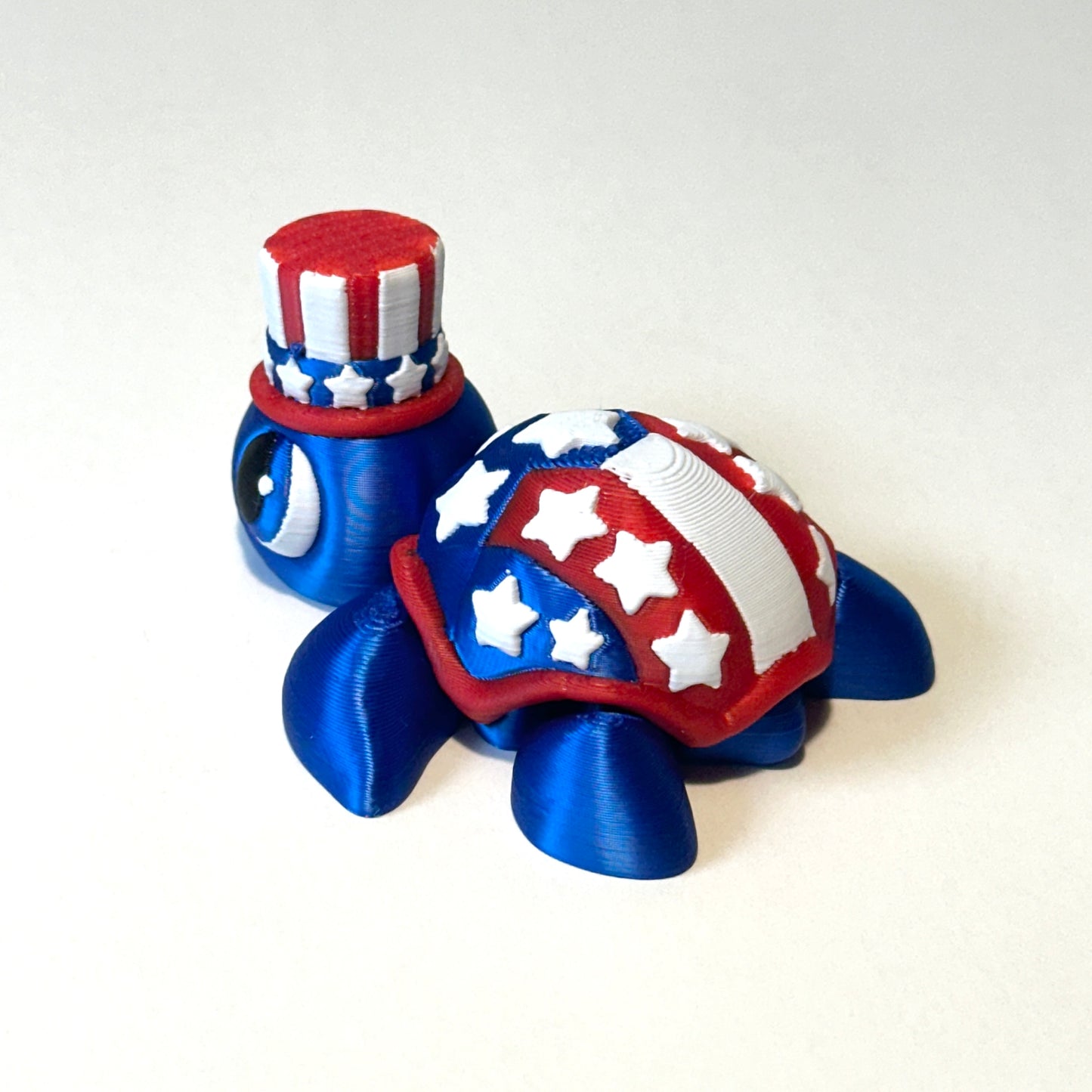 Patriot Turtle - 3D Printed Articulating Figure