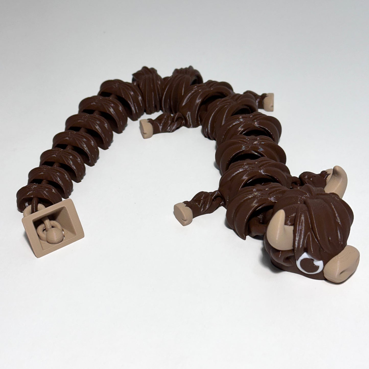 Highland Cow Dragon - 3D Printed Articulating Figure