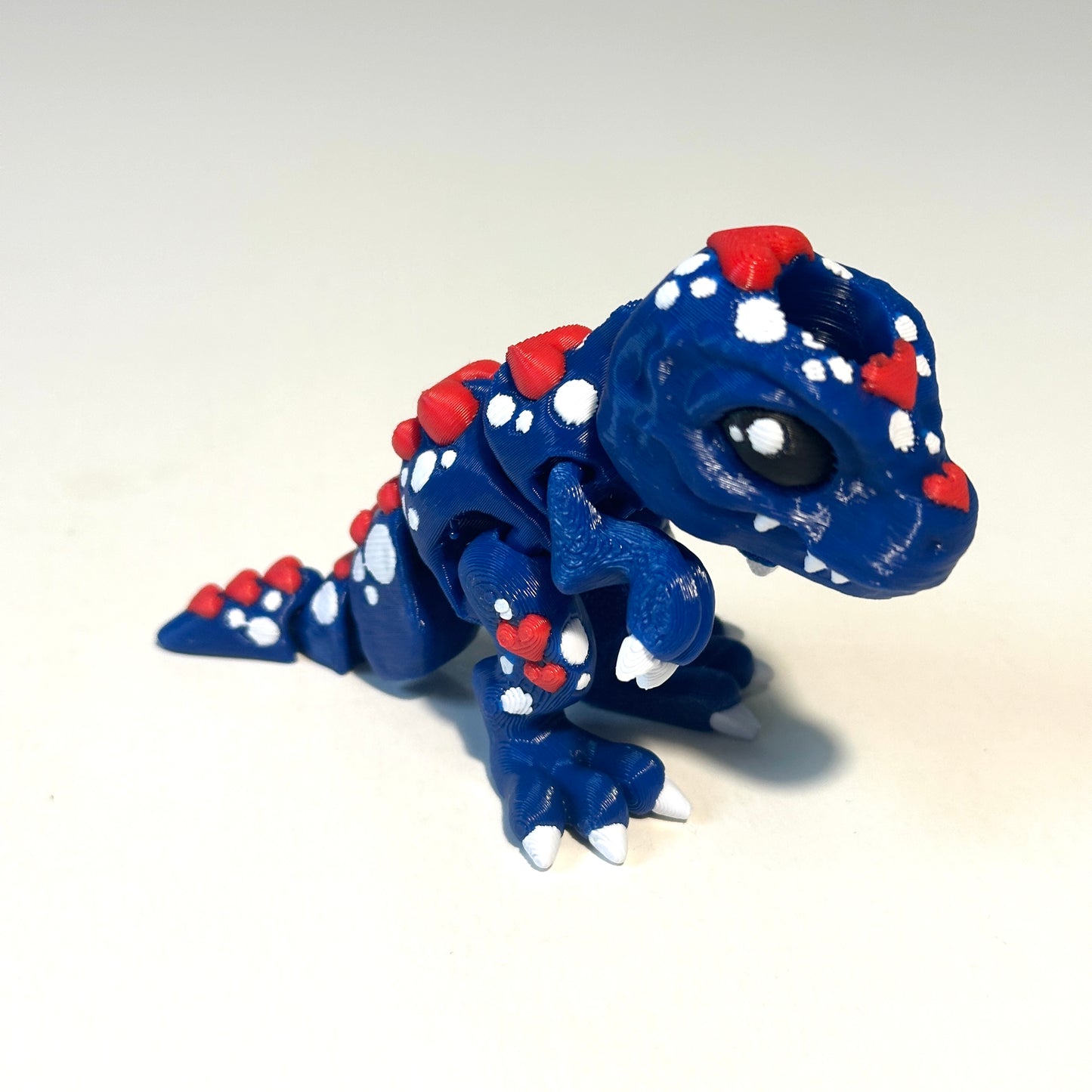 Flexi Heart T-Rex - 3D Printed Articulating Figure