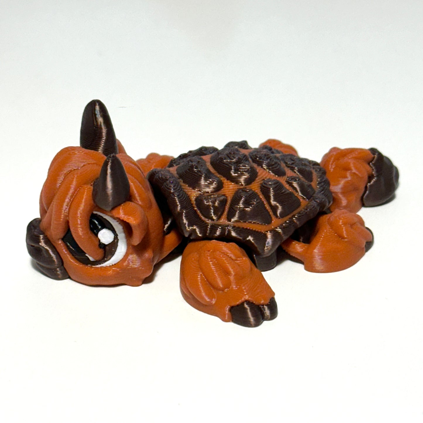 Highland Cow Turtle - 3D Printed Articulating Figure