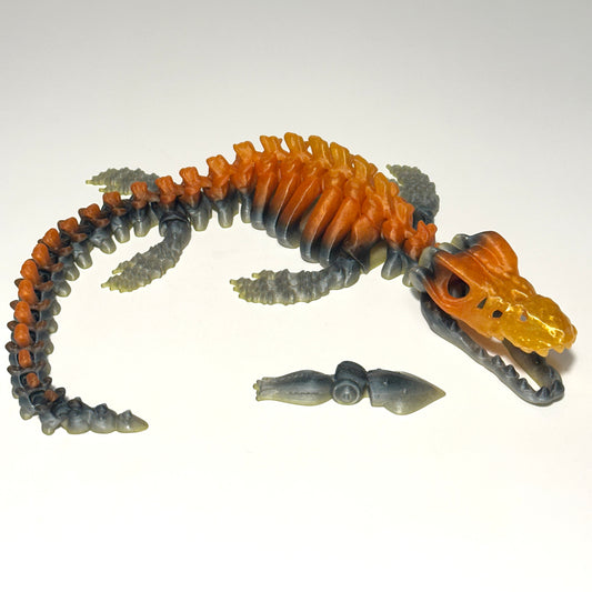 Giant Flexi Skeleton Mosasaurus - 3D Printed Articulating Figure