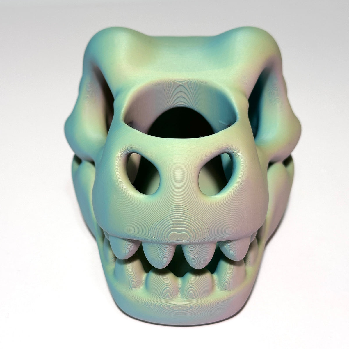 Dino Skull Toothbrush Holder - 3D Printed Figure