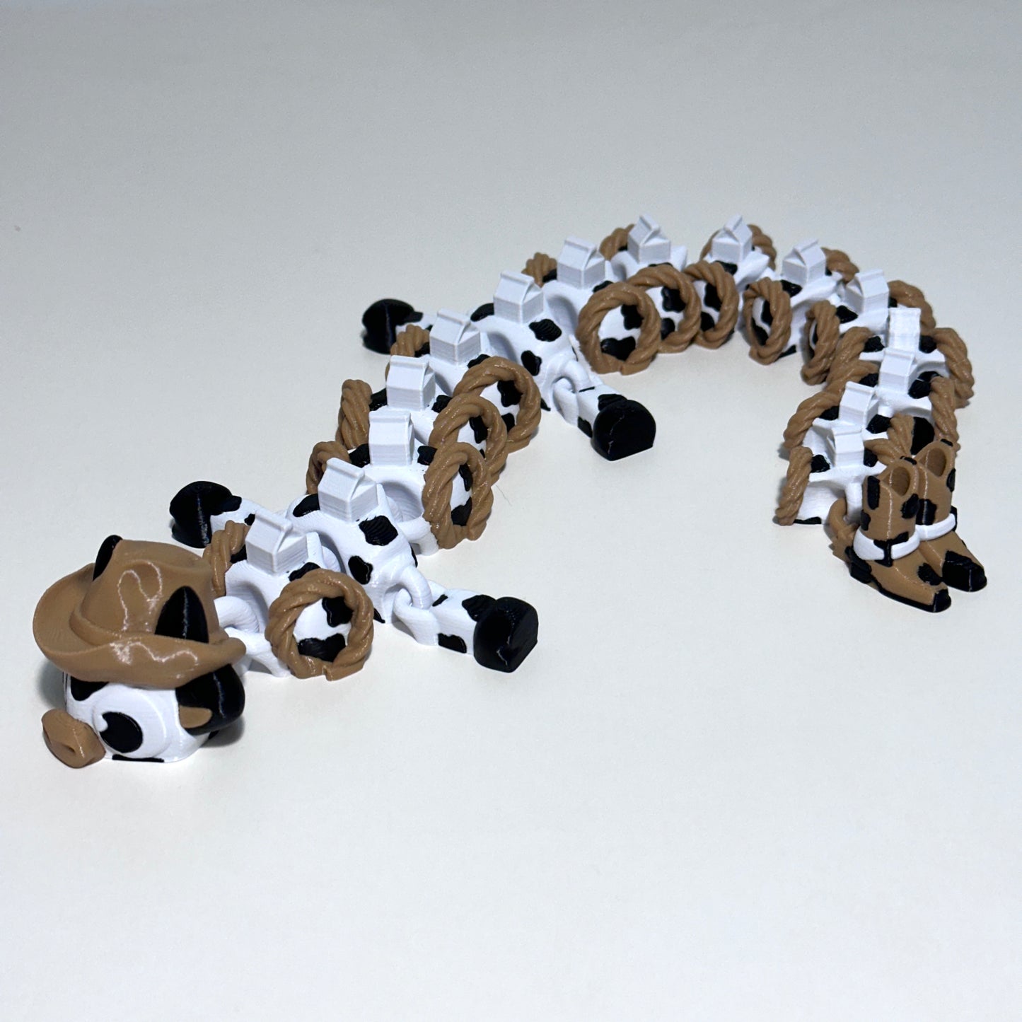Cowboy Cow Dragon - 3D Printed Articulating Figure