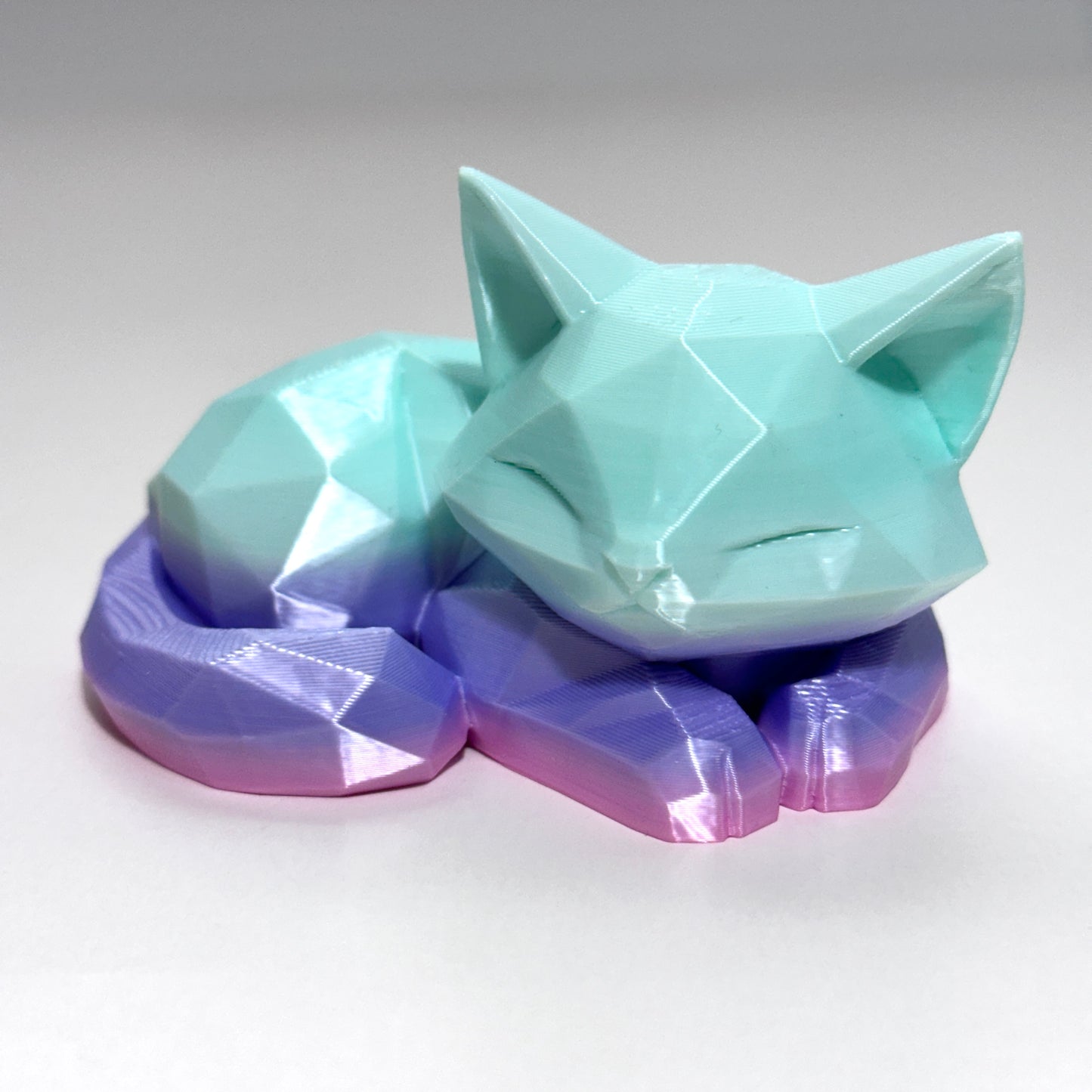 Low Poly Cat - 3D Printed Articulating Figure