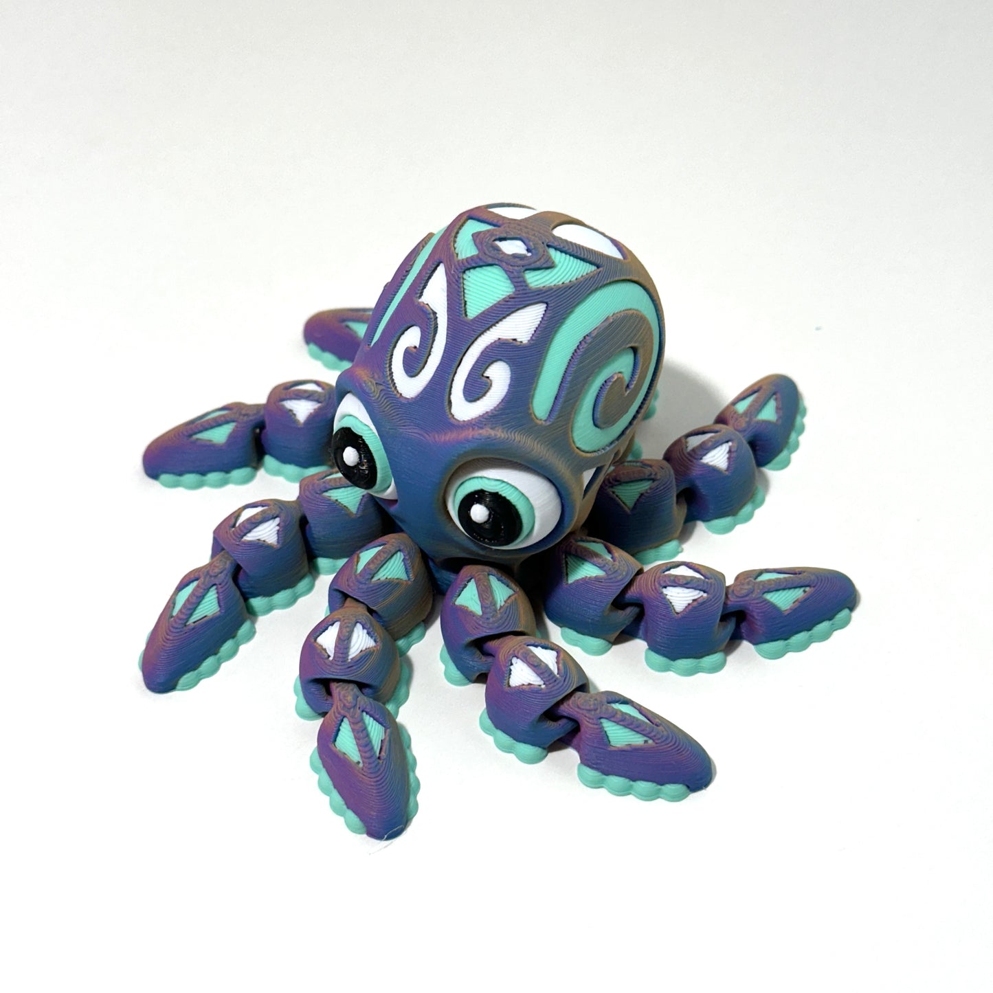 Tattooed Octopus - 3D Printed Articulating Figure